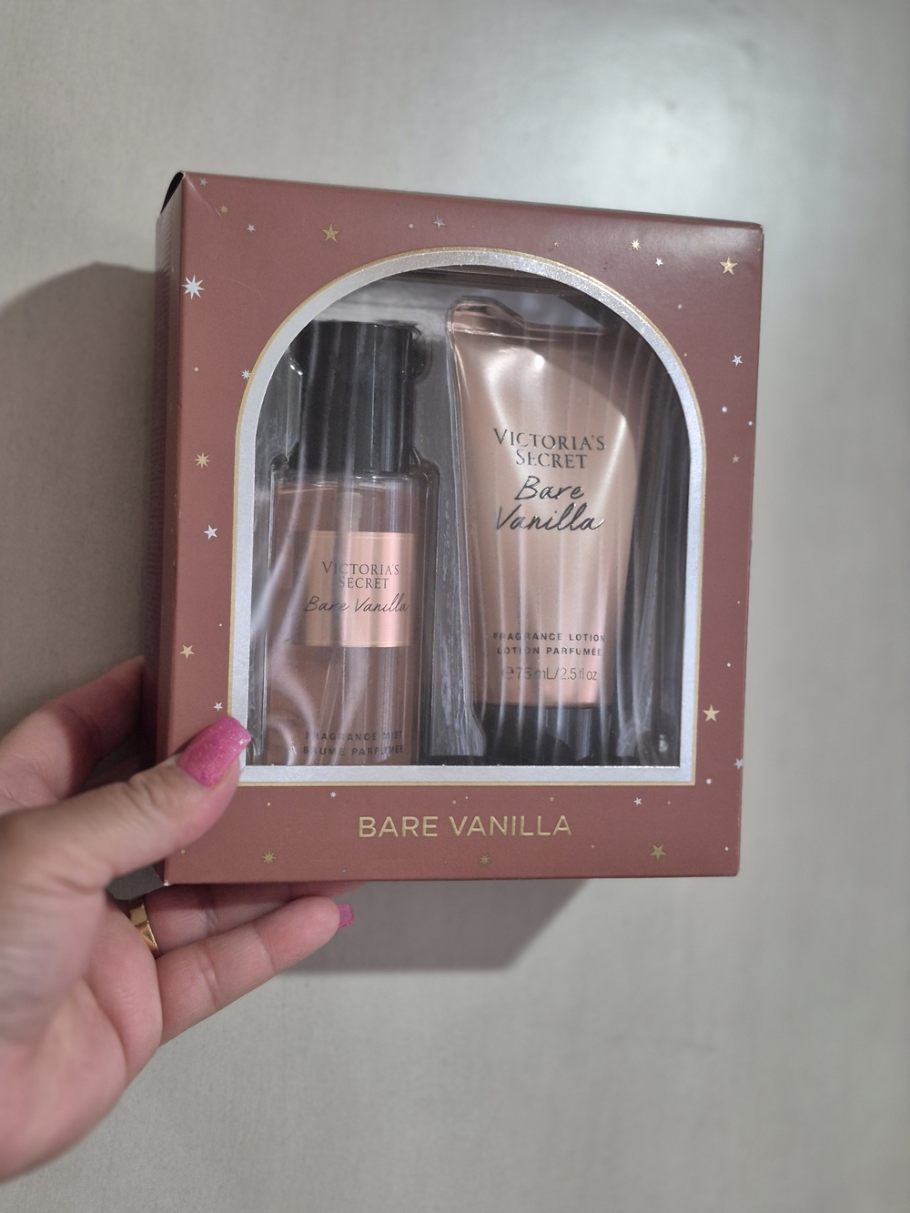 Victoria's Secret Bare Vanilla Gift Set - Rose/Pink Packaging